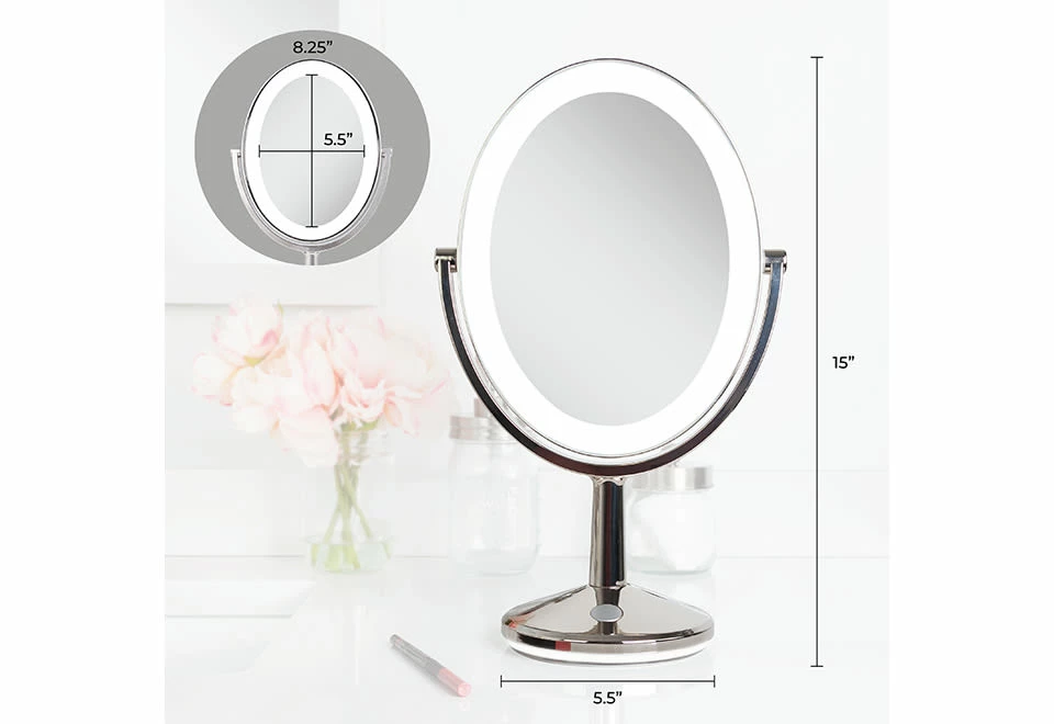 Best Sale ❤️ Cordless LED Oval Mirror by Zadro Products, Inc. 😉 - Image 12