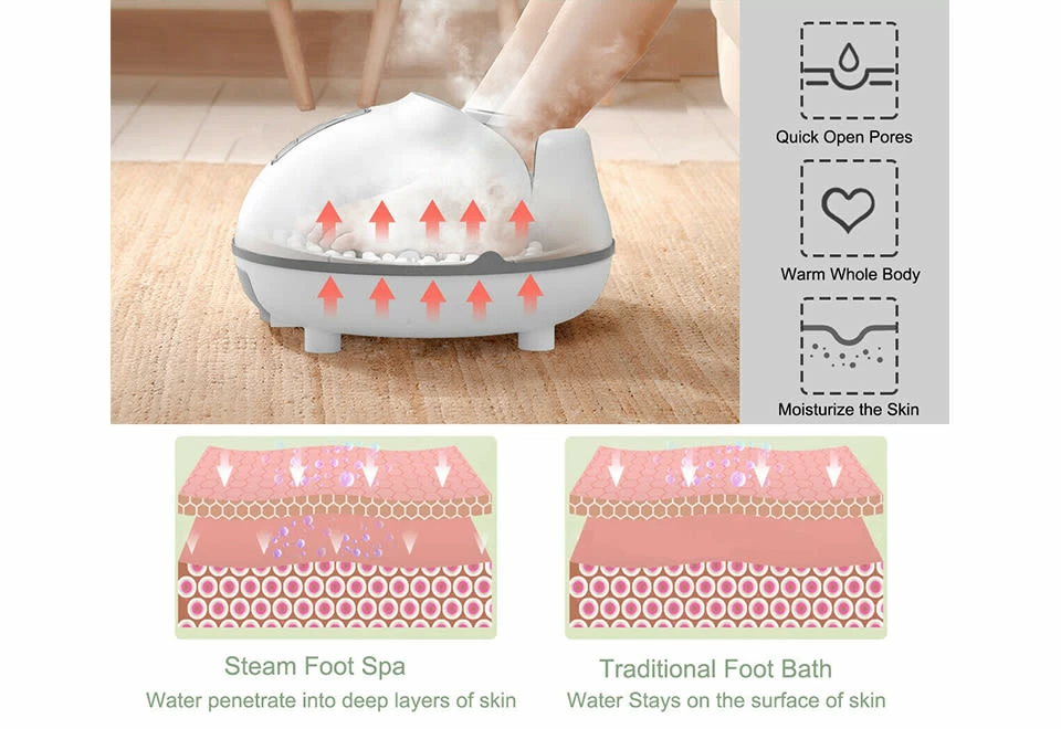 Hot Sale โค๏ธ Steam Foot Bath Massager by GoPlus (Costway) โญ - Image 5